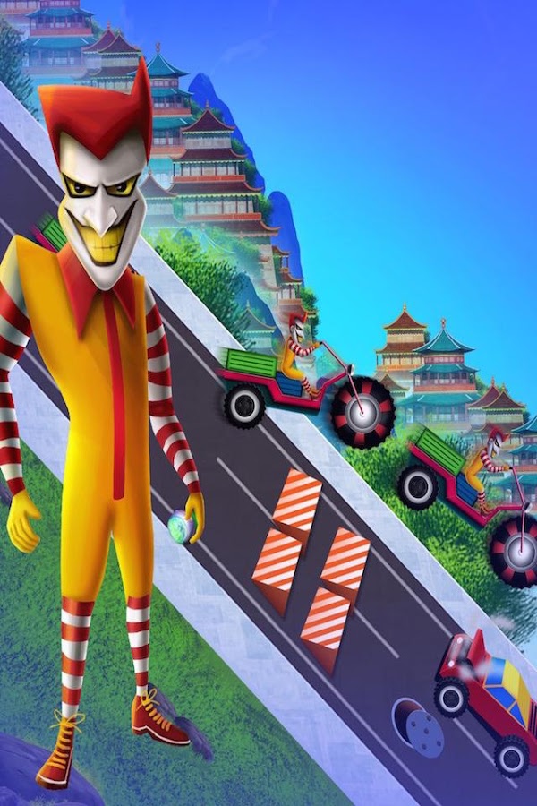 Clown Racers Extreme Mad Race