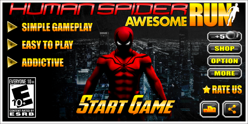 Human Spider: Awesome Run 